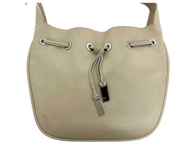 Borsa a mano Gucci in pelle avorio Crudo - vista 7