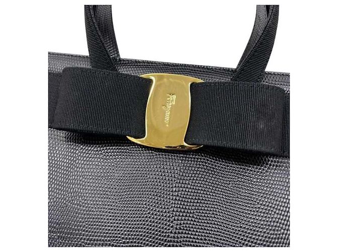 Borsa Salvatore Ferragamo Vara Nero - vista 6
