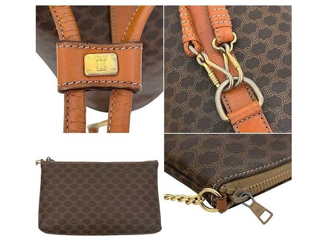 Céline Zaino/Borsa a tracolla Celine Macadam M08 Marrone - vista 10