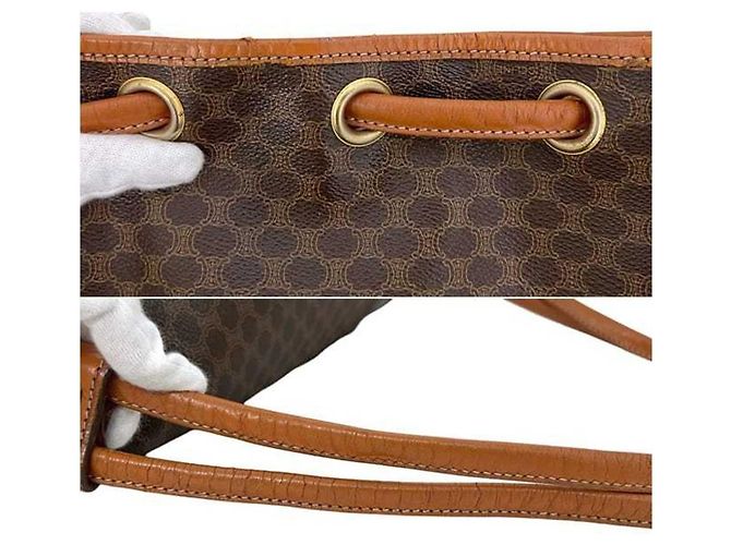 Céline Zaino/Borsa a tracolla Celine Macadam M08 Marrone - vista 7
