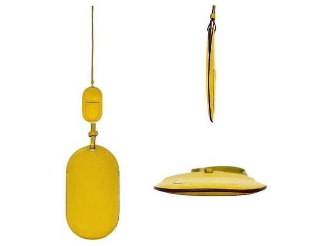 Hermès Borsa a tracolla per smartphone In the Loop To Go PM Giallo - vista 2