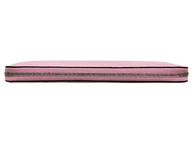 Hermès Cartera larga Hermes Azap de seda Rosa - vista 2