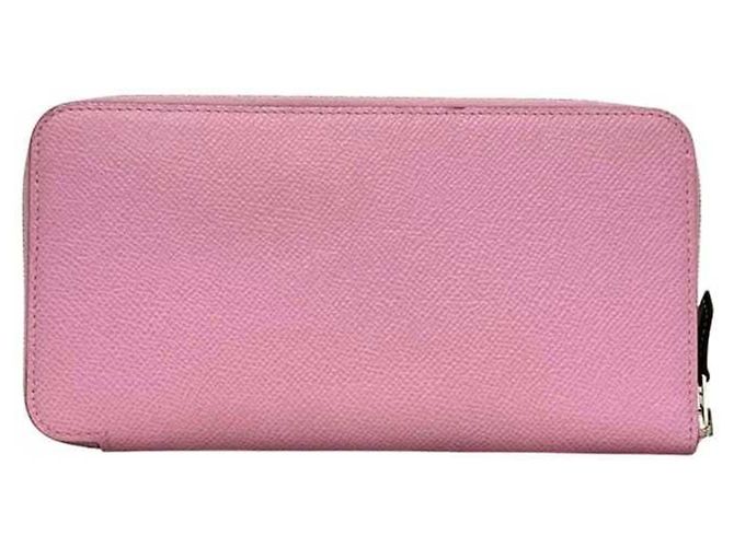 Hermès Cartera larga Hermes Azap de seda Rosa - vista 3