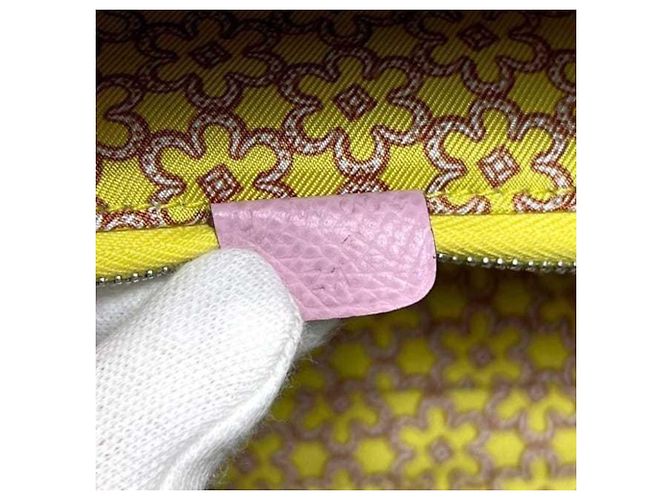 Hermès Cartera larga Hermes Azap de seda Rosa - vista 6