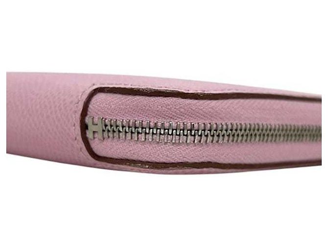 Hermès Cartera larga Hermes Azap de seda Rosa - vista 9