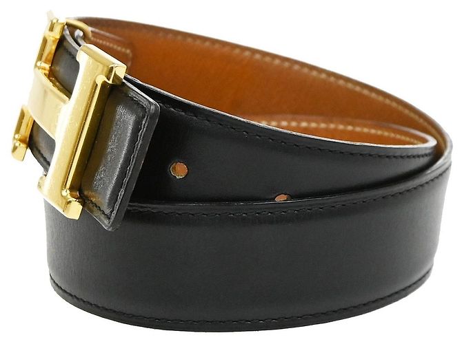 Hermès Hermes Constance Reversible Belt Leather Medium Black - view 3