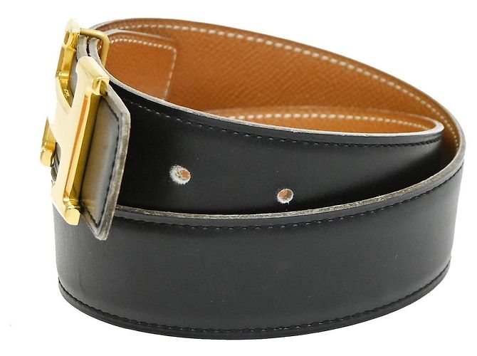 Hermès Hermes Constance Reversible Belt Leather Medium Black - view 3