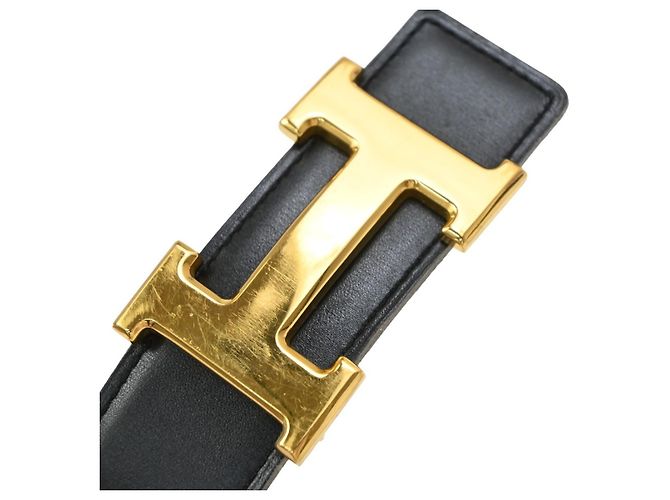 Hermès Hermes Constance Reversible Belt Leather Medium Black - view 7