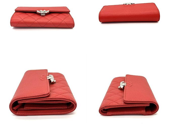 Cartera Chanel Matelassé Tri-Fold Rosa - vista 4
