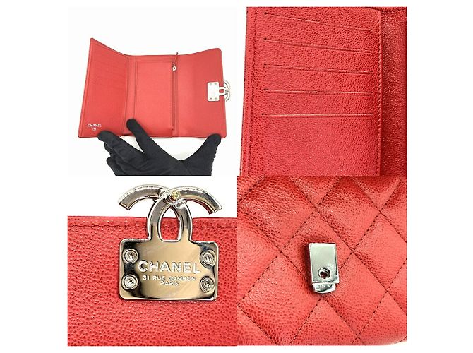 Cartera Chanel Matelassé Tri-Fold Rosa - vista 6