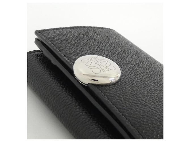 Cartera Loewe Pebble Trifold Negro - vista 3