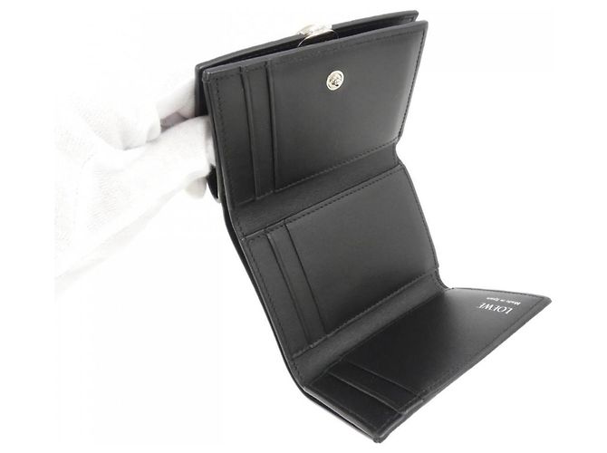 Cartera Loewe Pebble Trifold Negro - vista 4