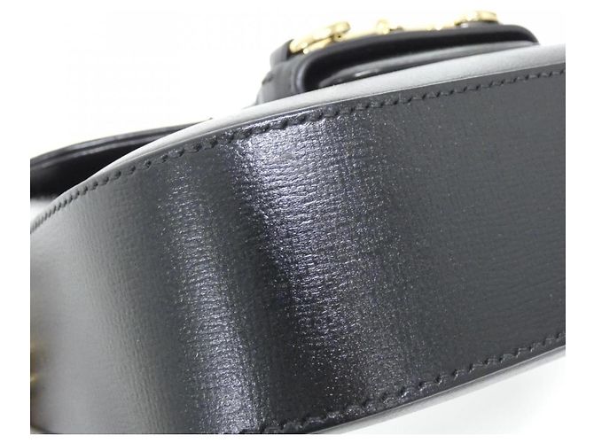 Borsa a tracolla Gucci Horsebit 1955 Nero - vista 3