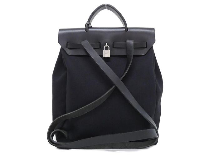 Hermès Hermes Herbag Sac Ad 030865CB Backpack Nero - vista 2