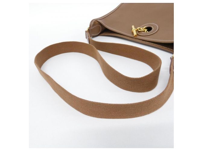 Hermès Borsa a tracolla Hermes Vespa PM Marrone - vista 7