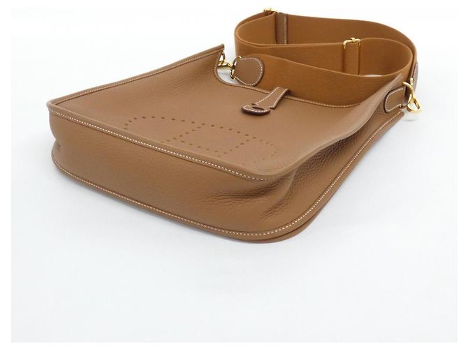 Hermès Borsa a tracolla Hermes Evelyne 3 PM D'oro - vista 3