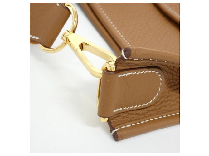 Hermès Borsa a tracolla Hermes Evelyne 3 PM D'oro - vista 4