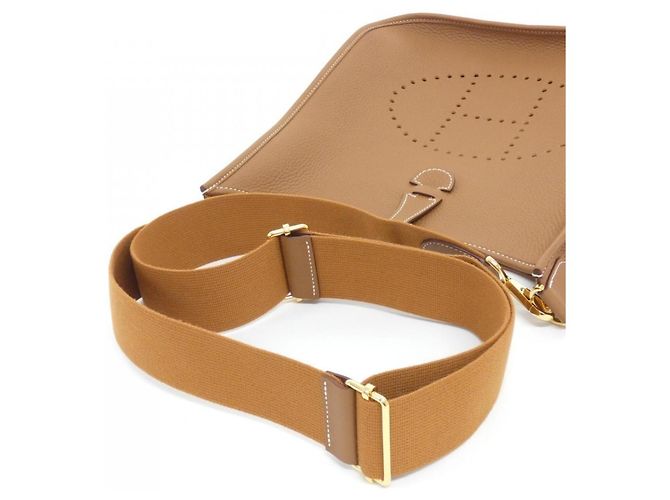 Hermès Borsa a tracolla Hermes Evelyne 3 PM D'oro - vista 5