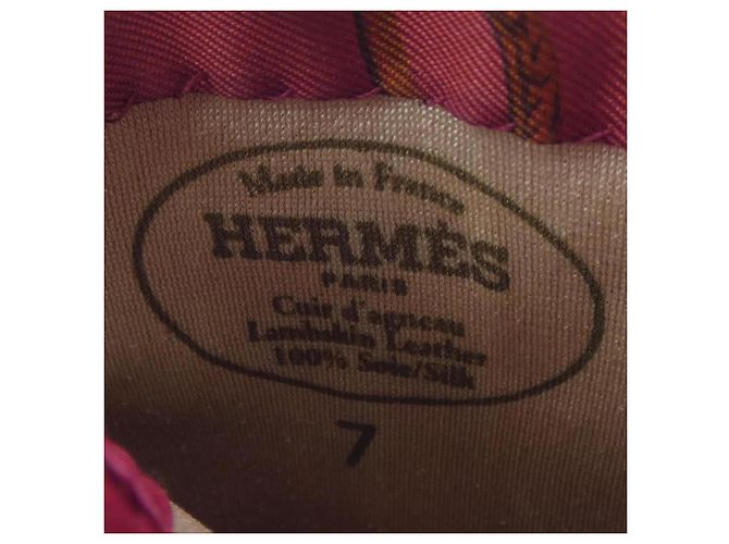 Hermès Hermes warme Handschuhe in Rosa und Rot Pink - Ansicht 3