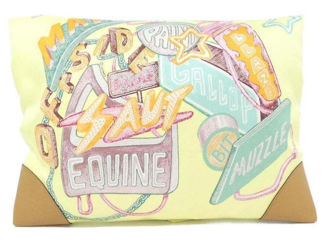 Hermès Borsa a tracolla Hermes Chevalscope Neon Silky City PM Giallo - vista 2