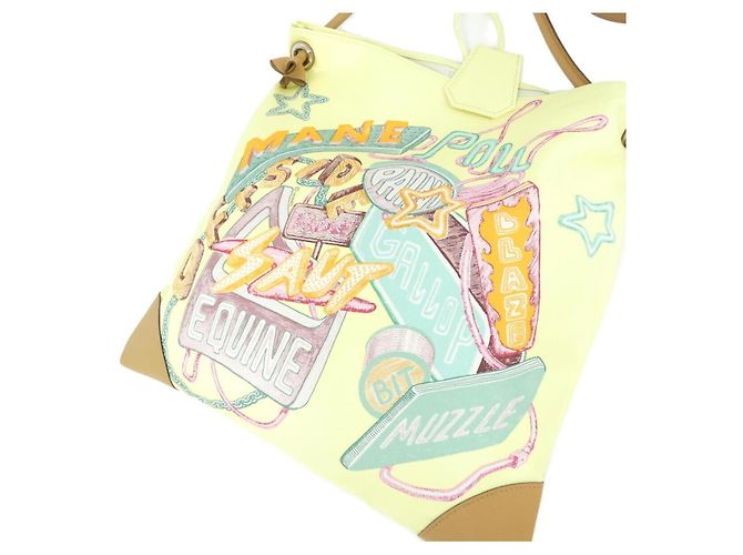 Hermès Borsa a tracolla Hermes Chevalscope Neon Silky City PM Giallo - vista 4