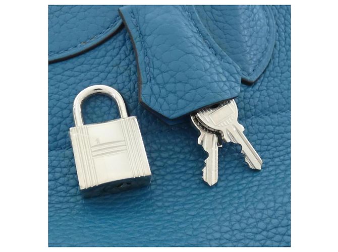 Hermès Borsa a mano Hermes Bolide Blu - vista 5