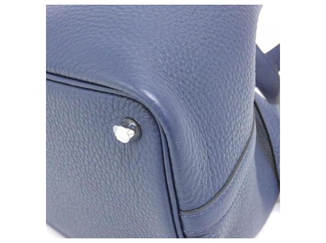 Hermès Borsa Hermes Picotin Lock PM Blu - vista 2