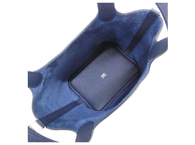 Hermès Borsa Hermes Picotin Lock PM Blu - vista 5
