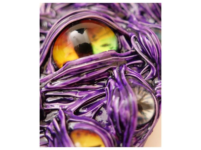 Autre Marque Techy Pop Cover iPhone XR Multiple Eyes Multicolore Porpora - vista 2