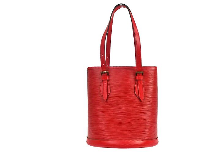 Louis Vuitton Bucket Epi Leather PM Rosso - vista 2