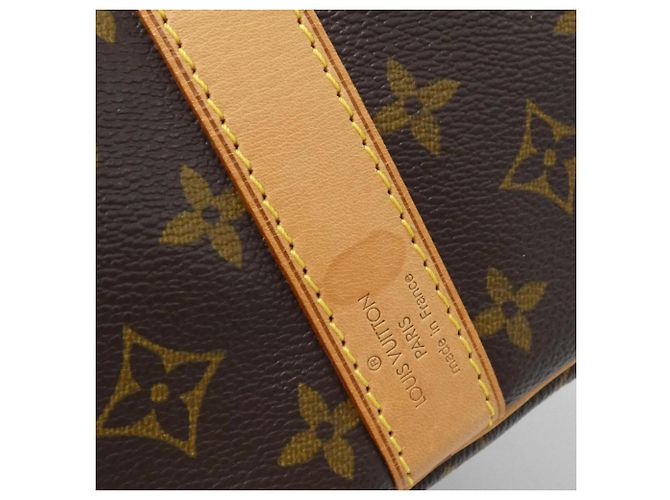 Louis Vuitton Monogram Keepall Bandoulière 55cm Braun - Ansicht 3