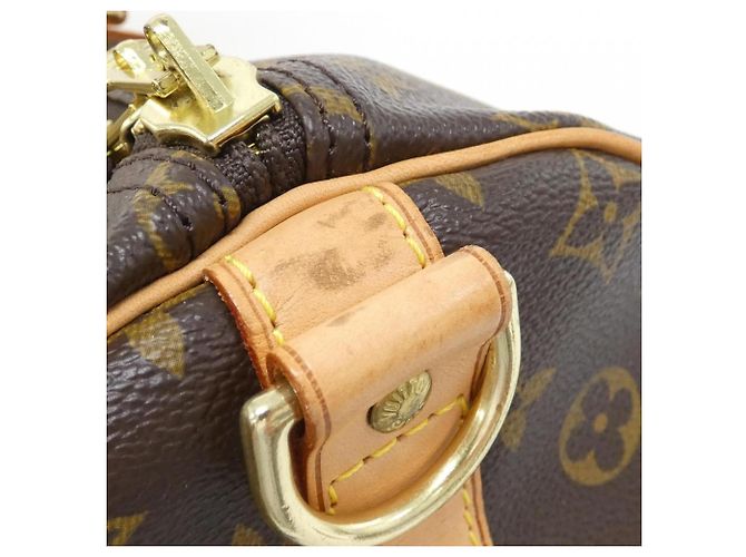 Louis Vuitton Monogram Keepall Bandoulière 55cm Braun - Ansicht 5