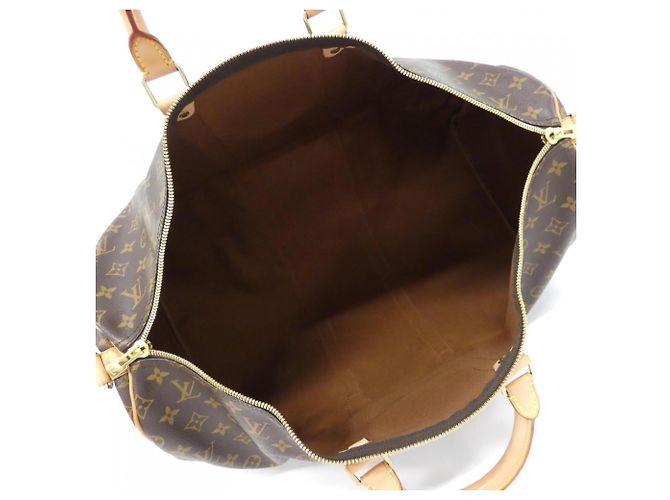 Louis Vuitton Monogram Keepall Bandoulière 55cm Braun - Ansicht 9
