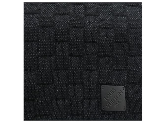Sciarpa Louis Vuitton Neo Petit Damier Marrone Nero - vista 4