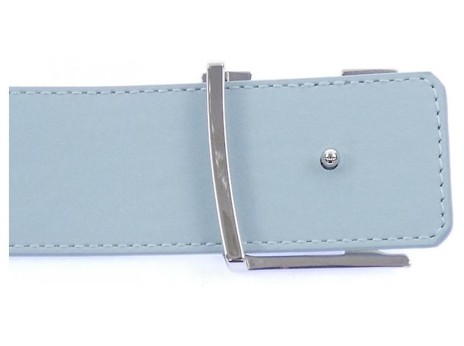 Cintura Louis Vuitton LV Aqua M0726 Argento Blu - vista 3