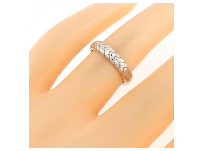 Bulgari Bague Bvlgari Spiga en platine - vue 4