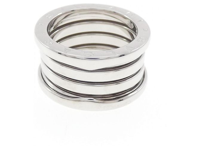 Bulgari Anello Bvlgari B.zero1 a 4 bande in oro bianco - vista 2