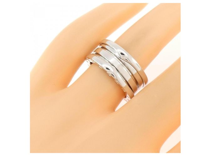 Bulgari Anello Bvlgari B.zero1 a 3 bande in oro bianco - vista 4