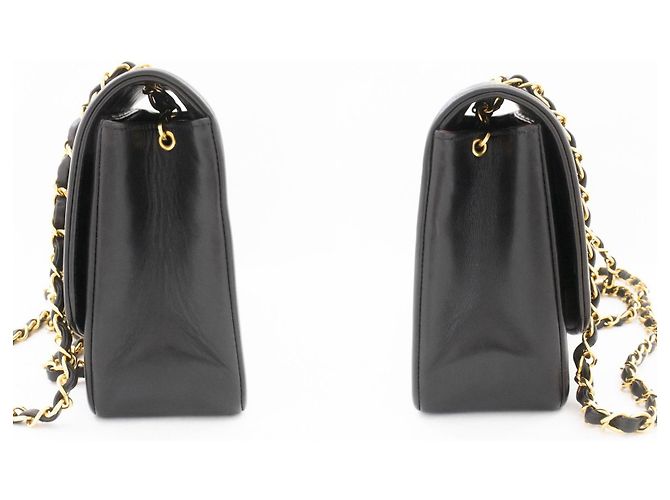 Chanel Vintage Diana Flap Quilted Lambskin Medium Black - view 5