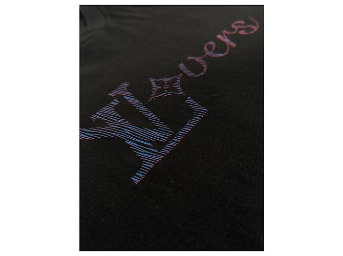 T-shirt Louis Vuitton nera Nero - vista 4