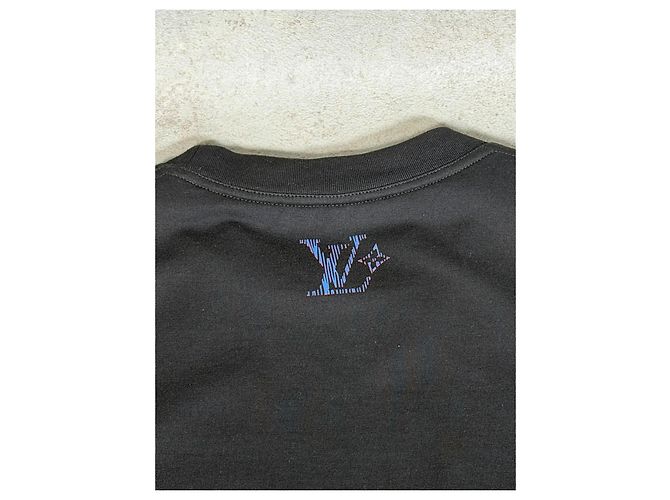 T-shirt Louis Vuitton nera Nero - vista 5