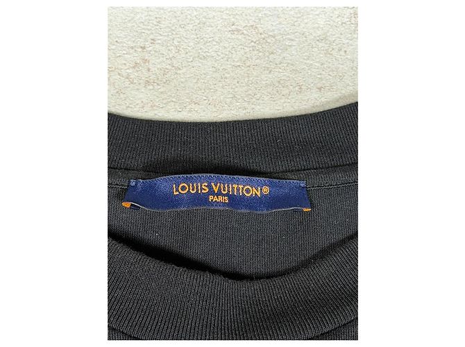 T-shirt Louis Vuitton nera Nero - vista 6