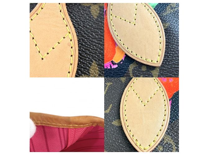 Borsa Tote Louis Vuitton Neverfull MM Marrone Rosa - vista 7