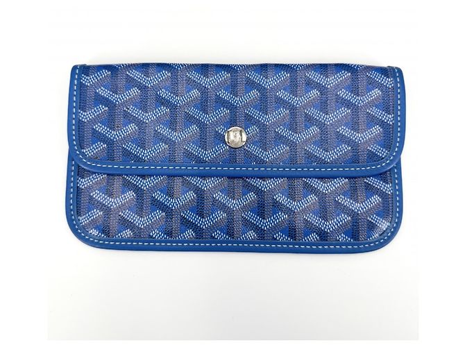 Borsa Tote Goyard Saint Louis GM Blu - vista 10