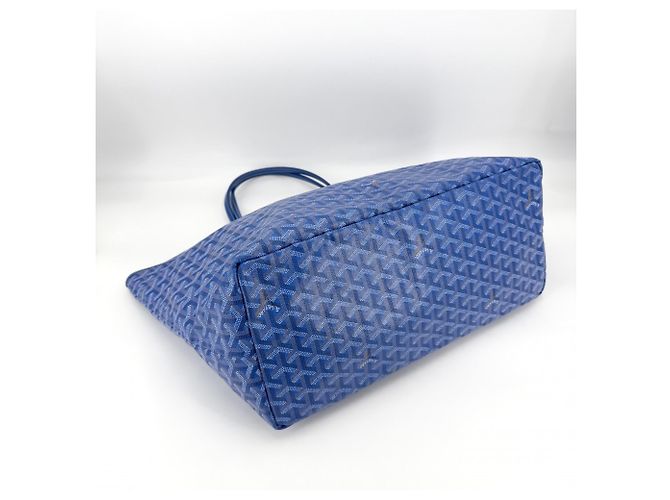 Borsa Tote Goyard Saint Louis GM Blu - vista 3