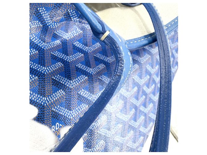 Borsa Tote Goyard Saint Louis GM Blu - vista 8