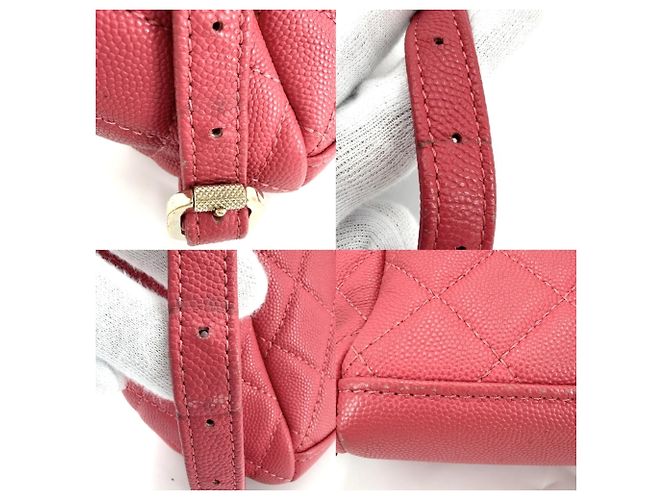 Zaino Chanel CC Filigree Matelassé da donna Rosa - vista 8