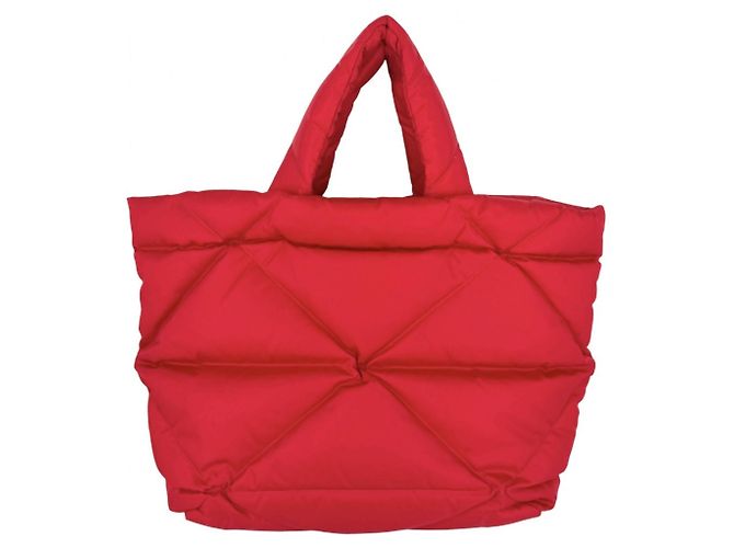 Prada gesteppte Re-Nylon Tote Bag für Damen Rot - Ansicht 2