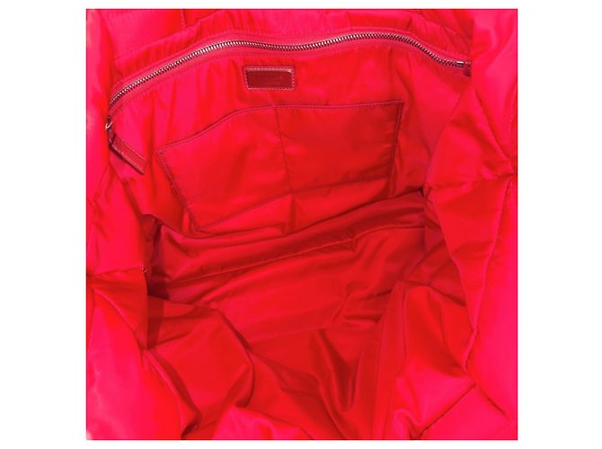 Prada gesteppte Re-Nylon Tote Bag für Damen Rot - Ansicht 4
