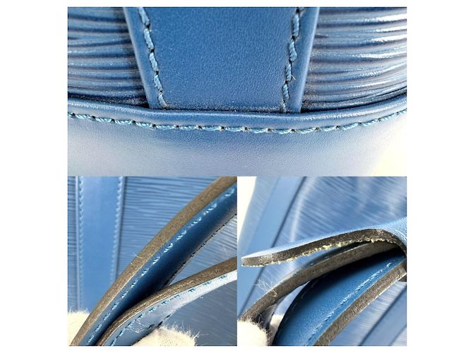 Borsa a tracolla Louis Vuitton Randonee PM da donna Blu - vista 8